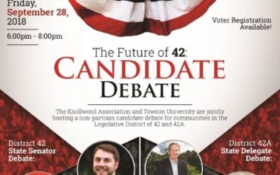 Knollwood Association, Towson University Host Political Debate