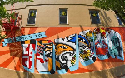New mural in downtown Towson features TU